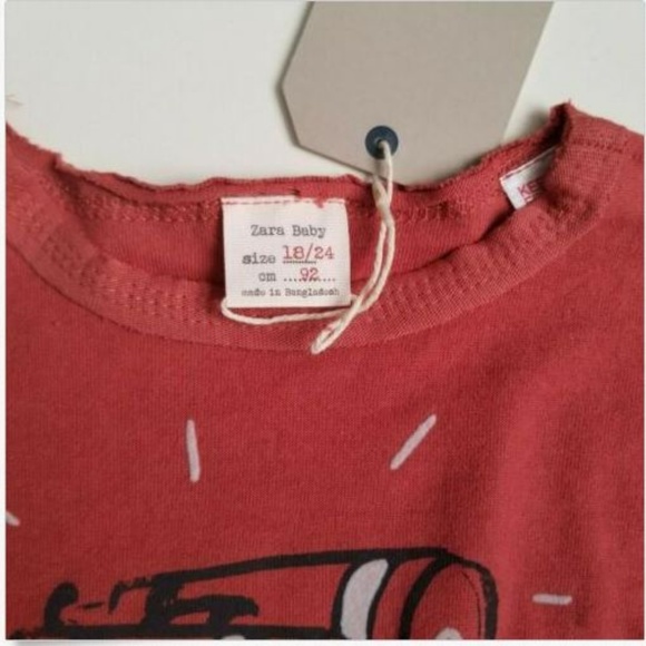 Zara  Boys Graphic T-Shirt Size 18-24 Months New - Picture 4 of 7